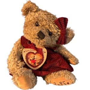 Zondervan Brown Teddy Plush Stuffed Toy 1996 Love Bears All Things 1 Corinthians